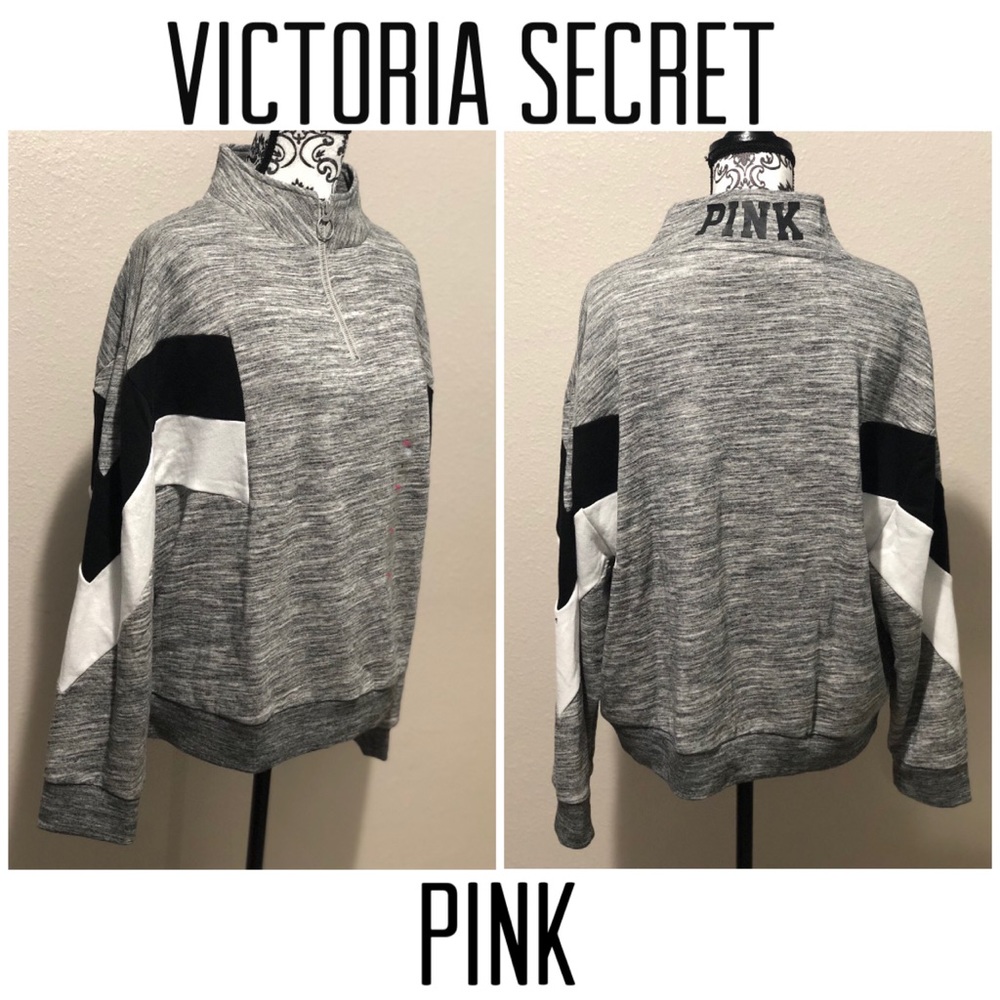 Victoria secret half zip pullover sweater size L